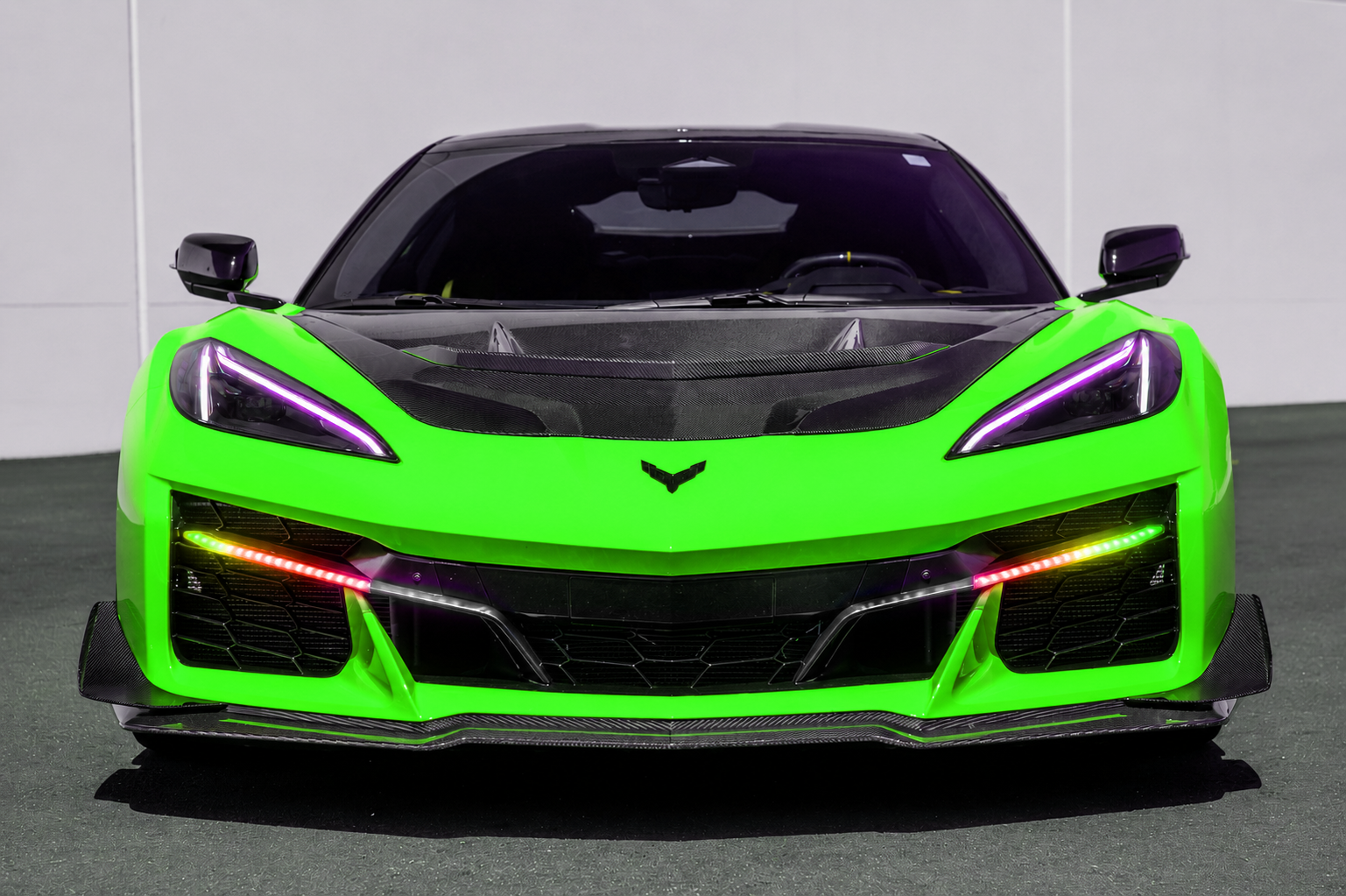 345325352355353253535.png C8 Corvette Z06 RGB Flow LED DRL Light Bar Bezels | Carbon Flash / Carbon Fiber - Image 1