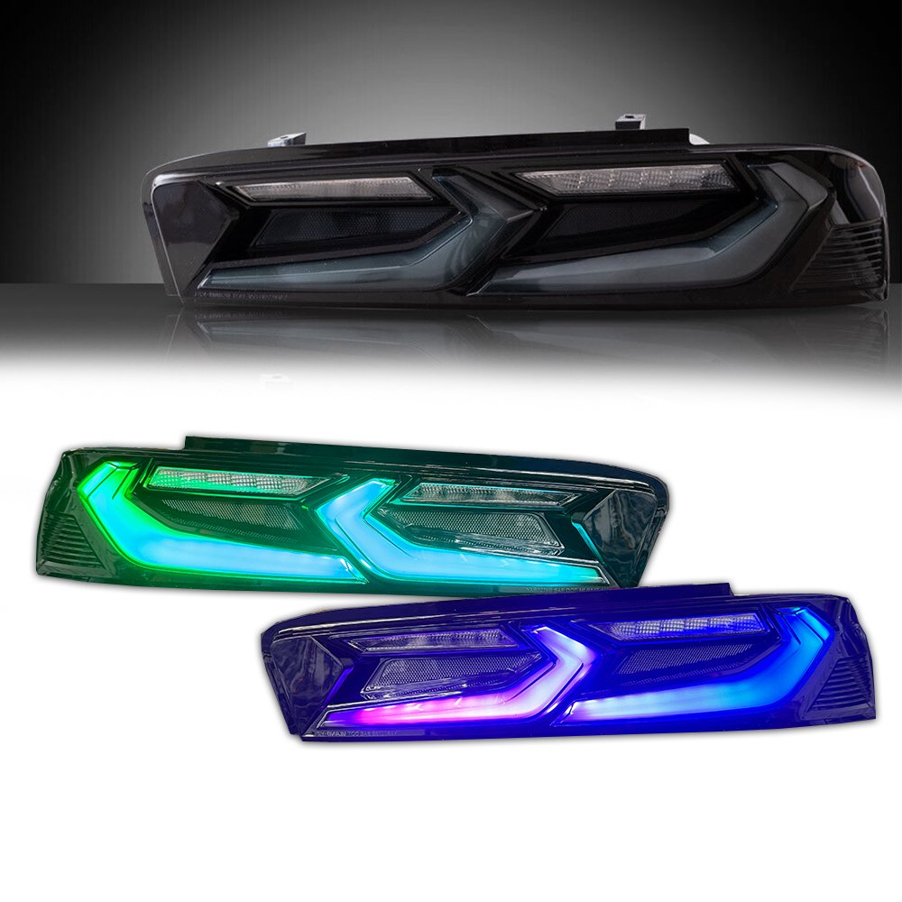 345345345jpg.jpg 2016 – 18 Camaro Smoked RGB Flow C8 Style Rear Tail Lights - Image 1