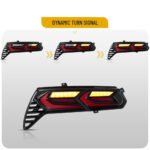 2014-19 C7 Corvette C8 Style RGB Flow Sequential Smoked LED Rear Tail Lights - Image 14