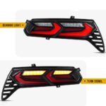 2014-19 C7 Corvette C8 Style RGB Flow Sequential Smoked LED Rear Tail Lights - Image 13