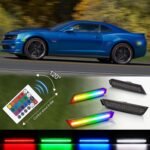 2010-15 Camaro Smoked RGB LED Side Markers - Image 6