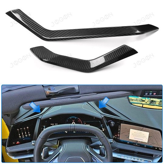 78457345.jpg 2026+ C8 Corvette Carbon Fiber Dashboard Outer Side Covers - Image 1