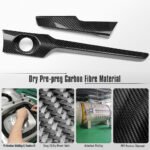 2026+ C8 Corvette Carbon Fiber Lower Display Panel Trim Covers - Image 7