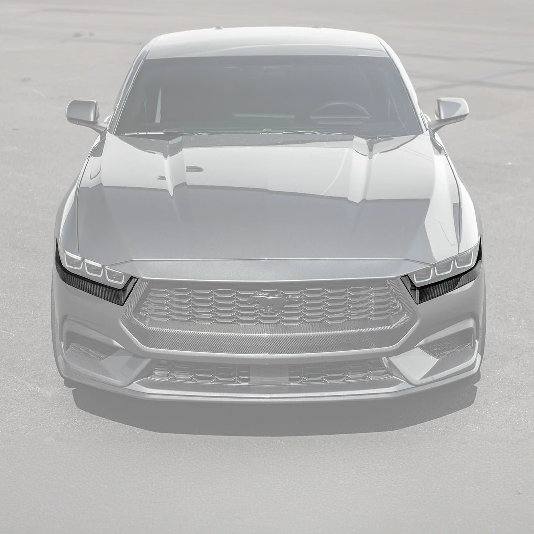 DSC_3625_1_1_1080x.jpg 2024+ Mustang EcoBoost Carbon Fiber Headlight Eyebrow Trim Cover - Image 1