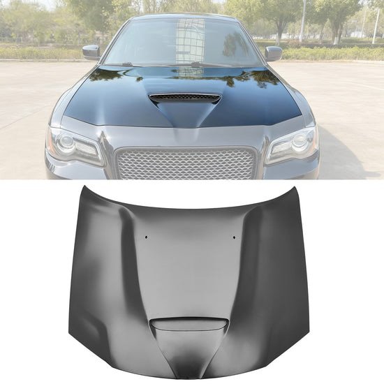 HDM-C30011SRT-AL_wborder_01.jpg 2011 – 23 Chrysler 300 SRT Style Aluminum Front Hood - Image 1