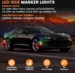 2016 – 24 Camaro Smoked RGB LED Side Markers - Image 2