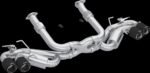 C8 Corvette MBRP Stingray 3″ Quad Rear Outlet Cat-Back Exhaust – Carbon Tips