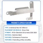 C8 Corvette Underbody Airflow Rear Bumper Deflector Shield - Image 4