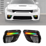 Dodge Charger Widebody Flow RGB DRL Fog Light Trim Covers