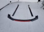 Universal red body kit Bumper lip splitter - Image 2