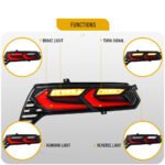 2014-19 C7 Corvette C8 Style RGB Flow Sequential Smoked LED Rear Tail Lights - Image 16